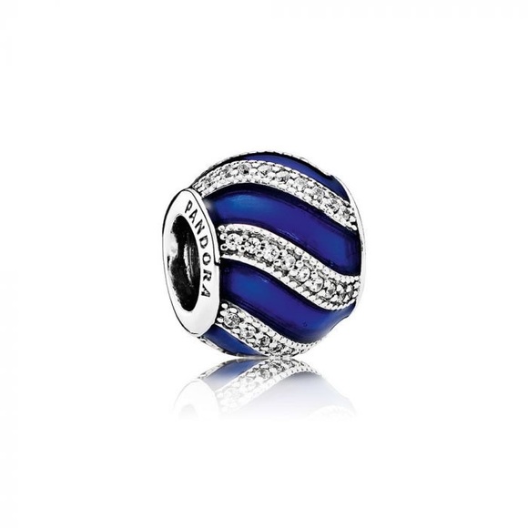 New Pandora Blue Adornment Charm - Picture 1 of 5